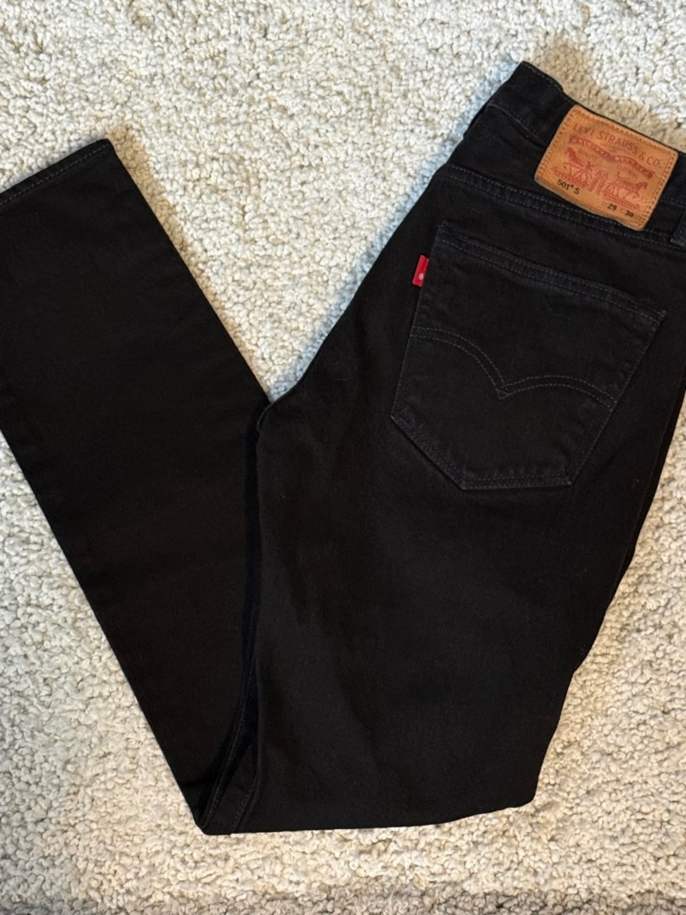 Levi’s 501 S Black Jeans 29x30